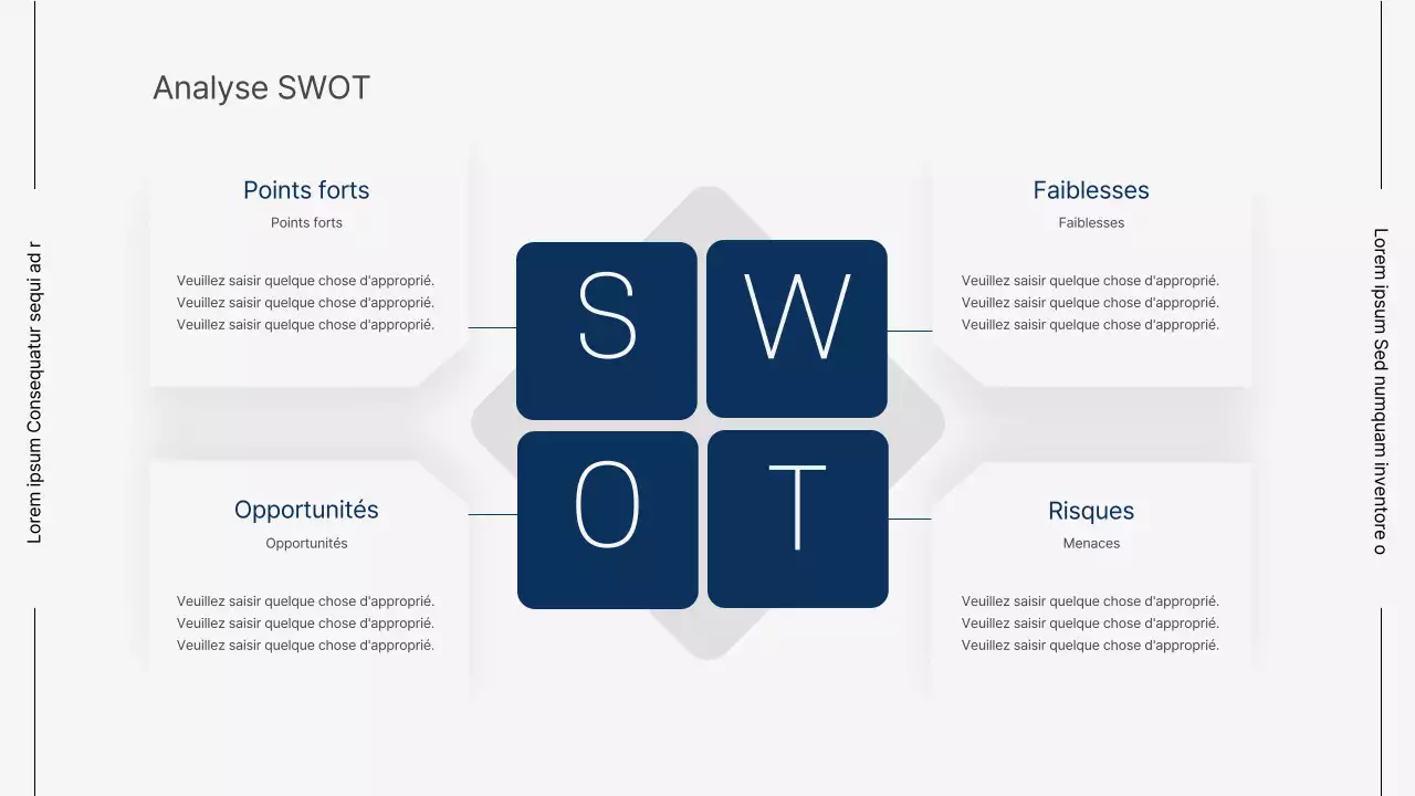 Rapports d'activité modernes en gris et bleu