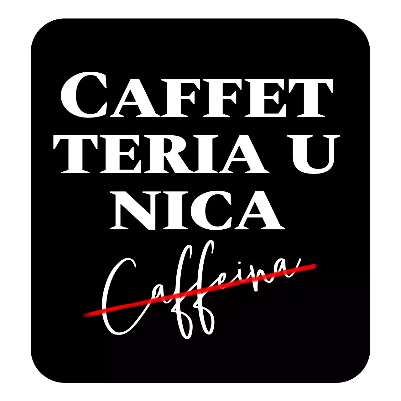 Per promuovere una caffetteria con un concetto di lettering