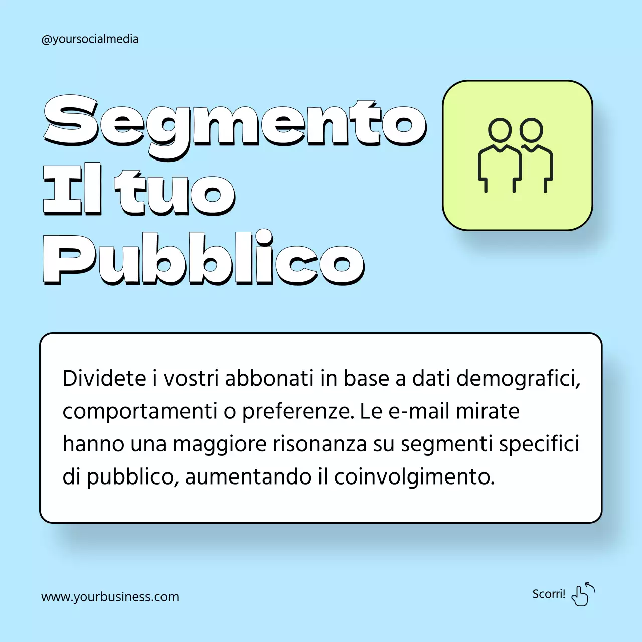 Guida alla strategia di email marketing geometrica arancione e neon