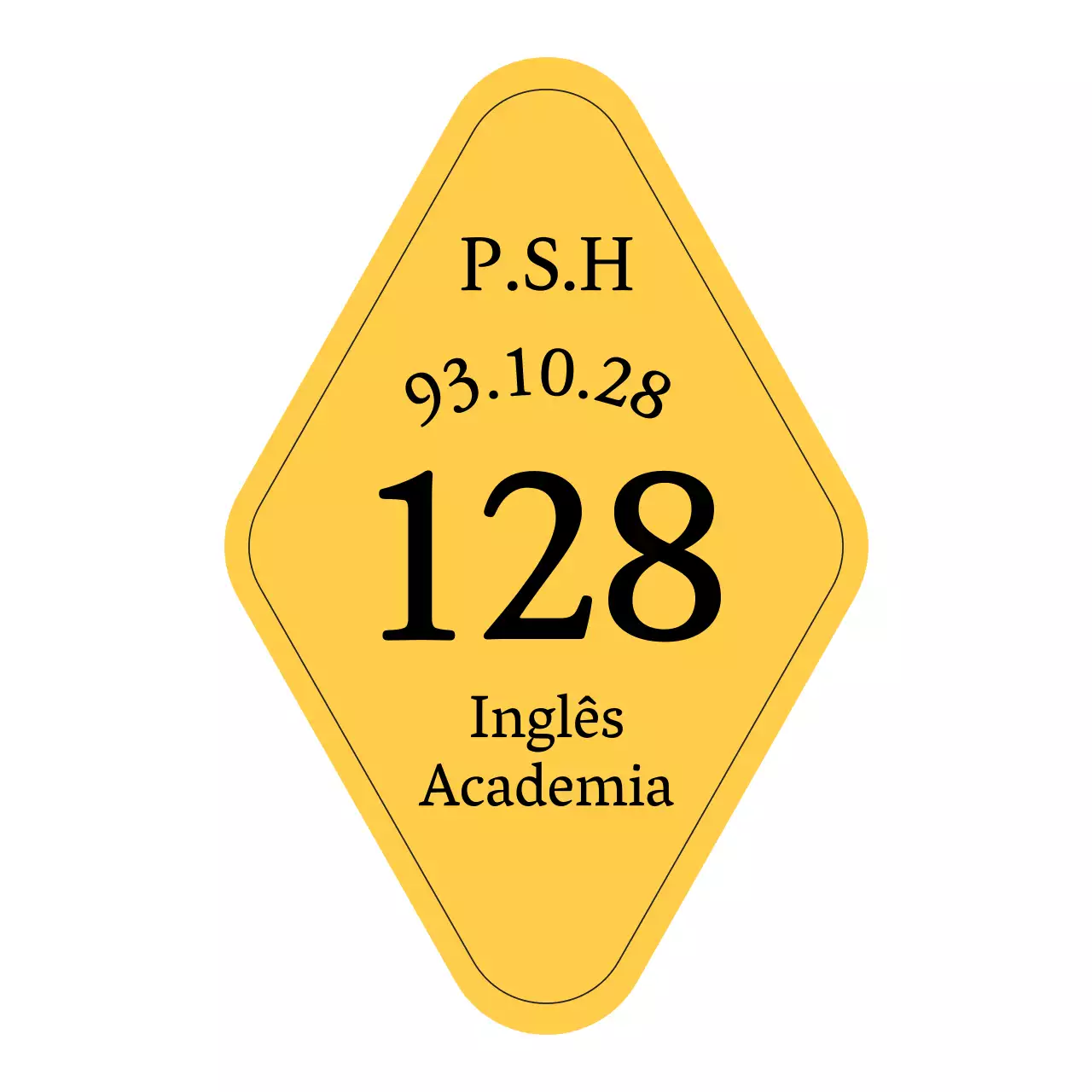 Academia inglesa com um toque vintage com formas arredondadas de losangos
