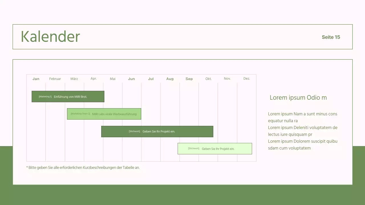 Einfache, grüne und rosa Berichte für NGOs