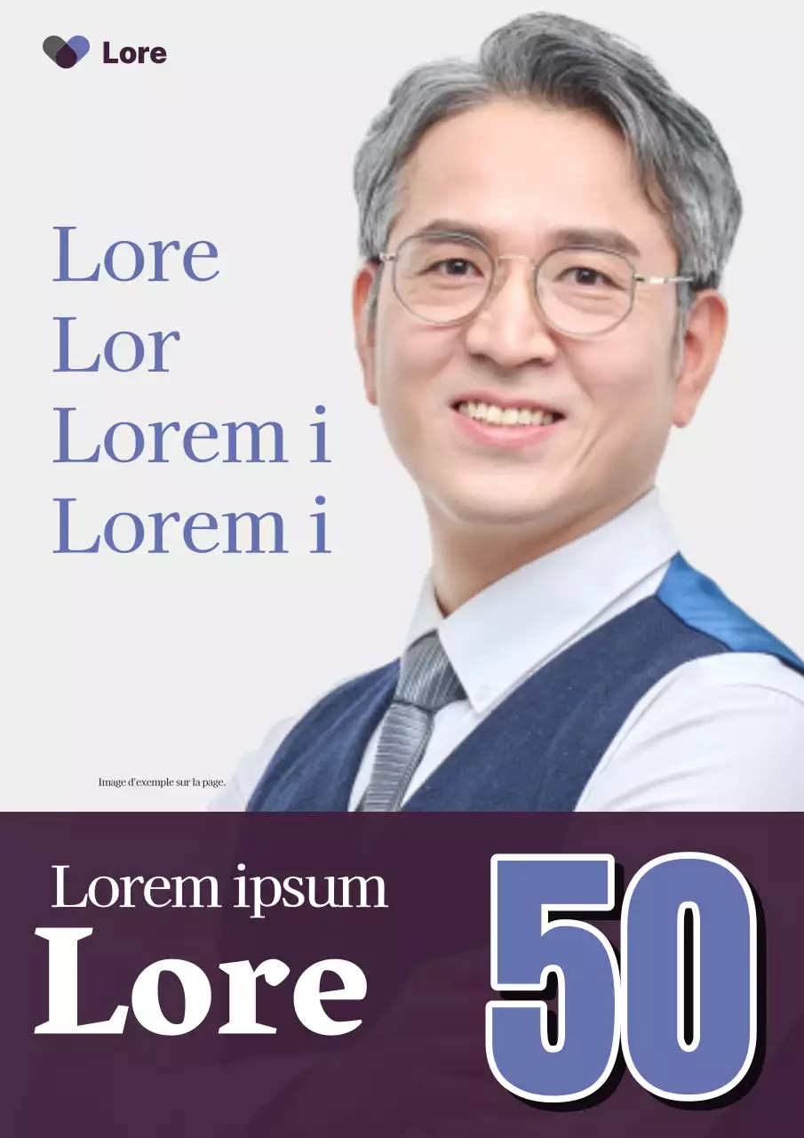 Promouvoir un simple candidat aux élections en violet