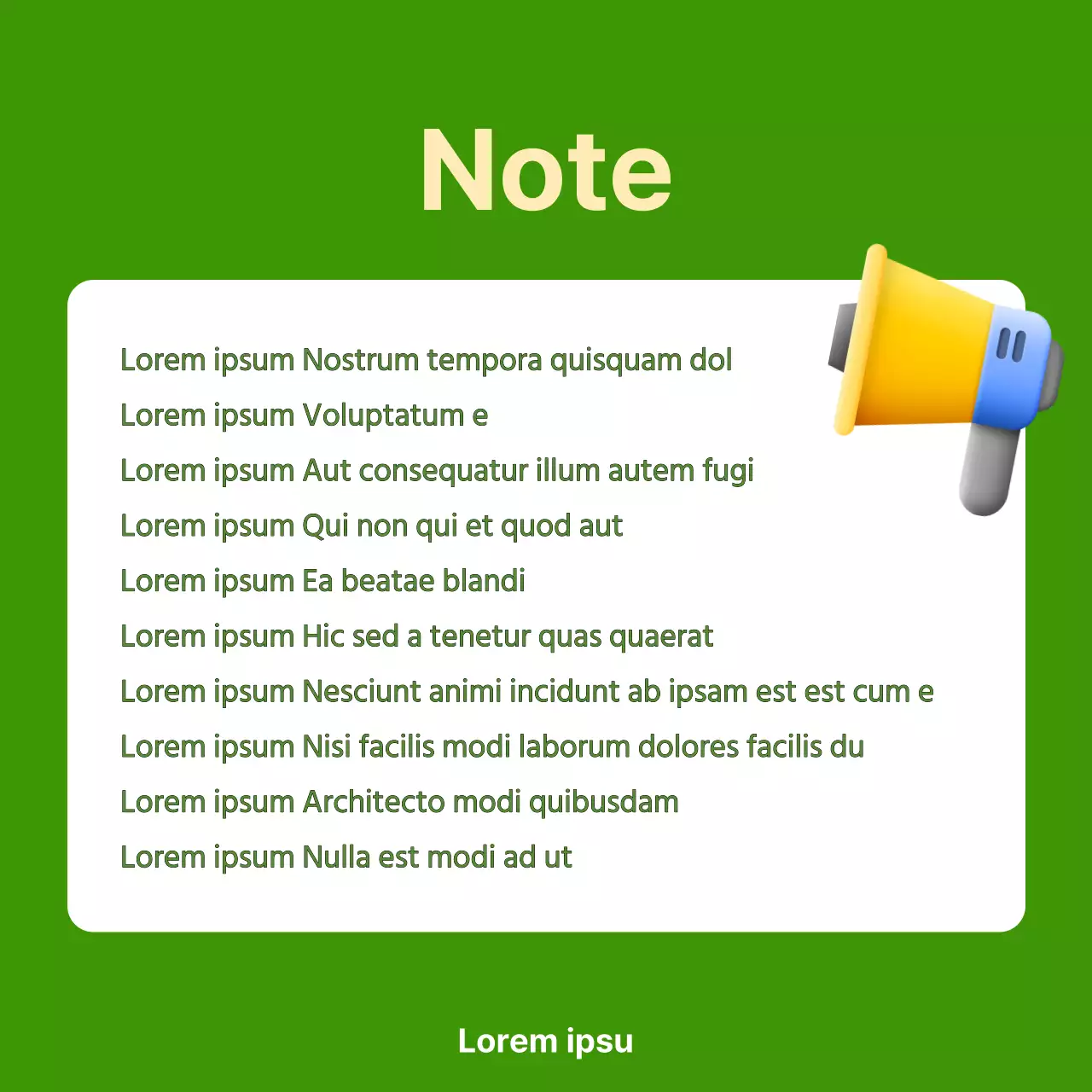 Un programma semplice e di colore verde lime per pubblicizzare i tutor