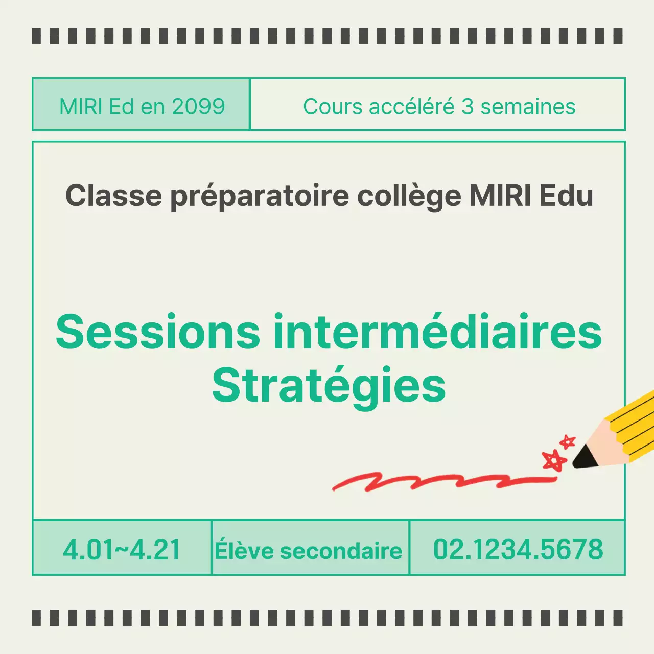 Promouvoir un programme scolaire minimaliste sur fond jaune