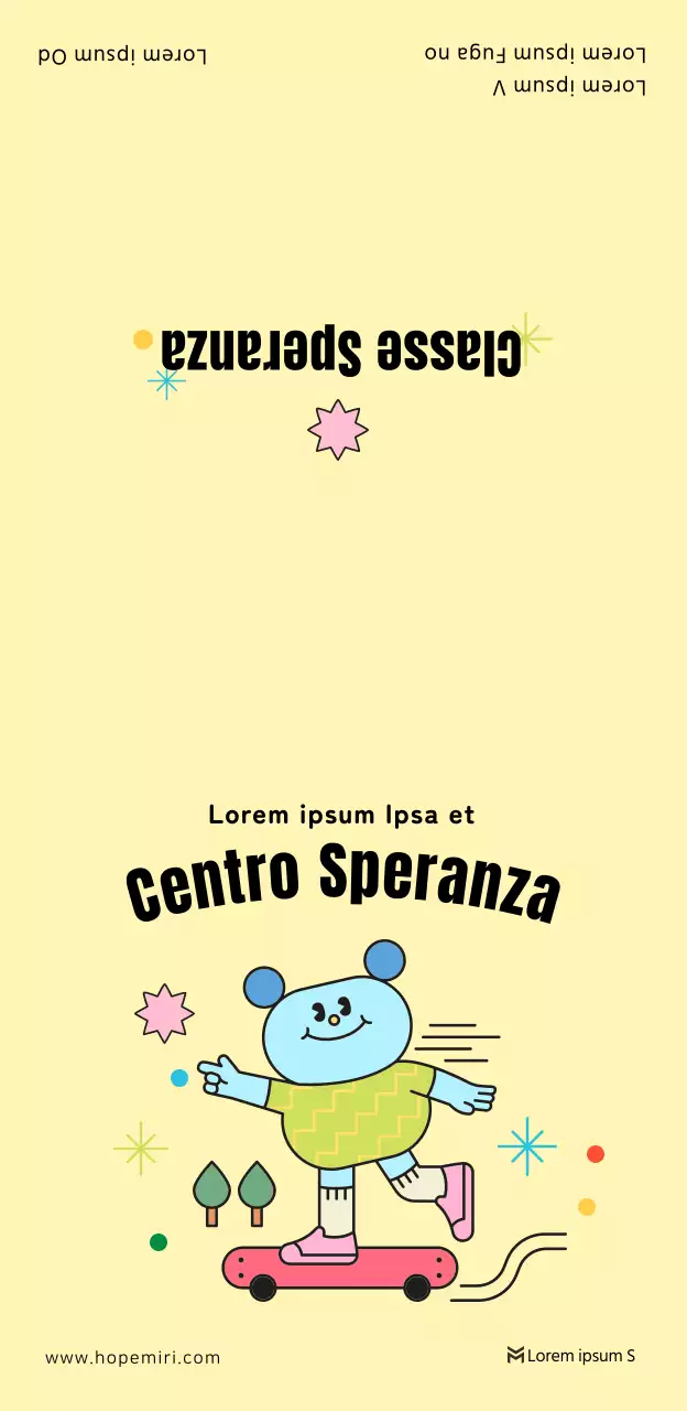 Centro di consulenza scolastica in giallo