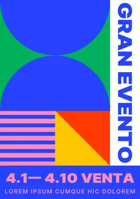 Promueva una sencilla venta en el centro comercial en azul y rosa