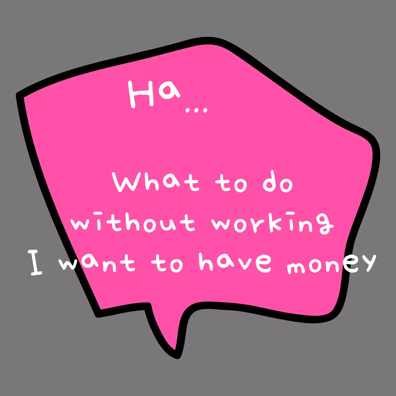 Humorous design with speech bubbles