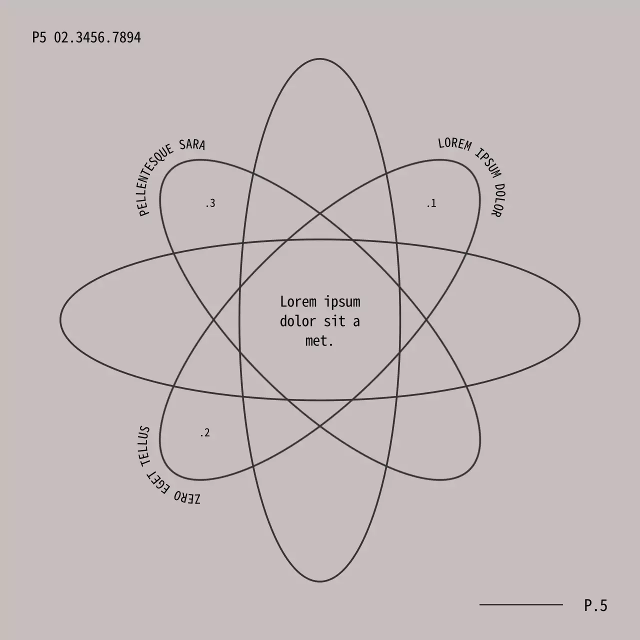 Avviso minimale multiuso grigio e nero