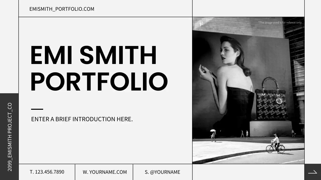 Black Elegant Portfolio Resume Presentation