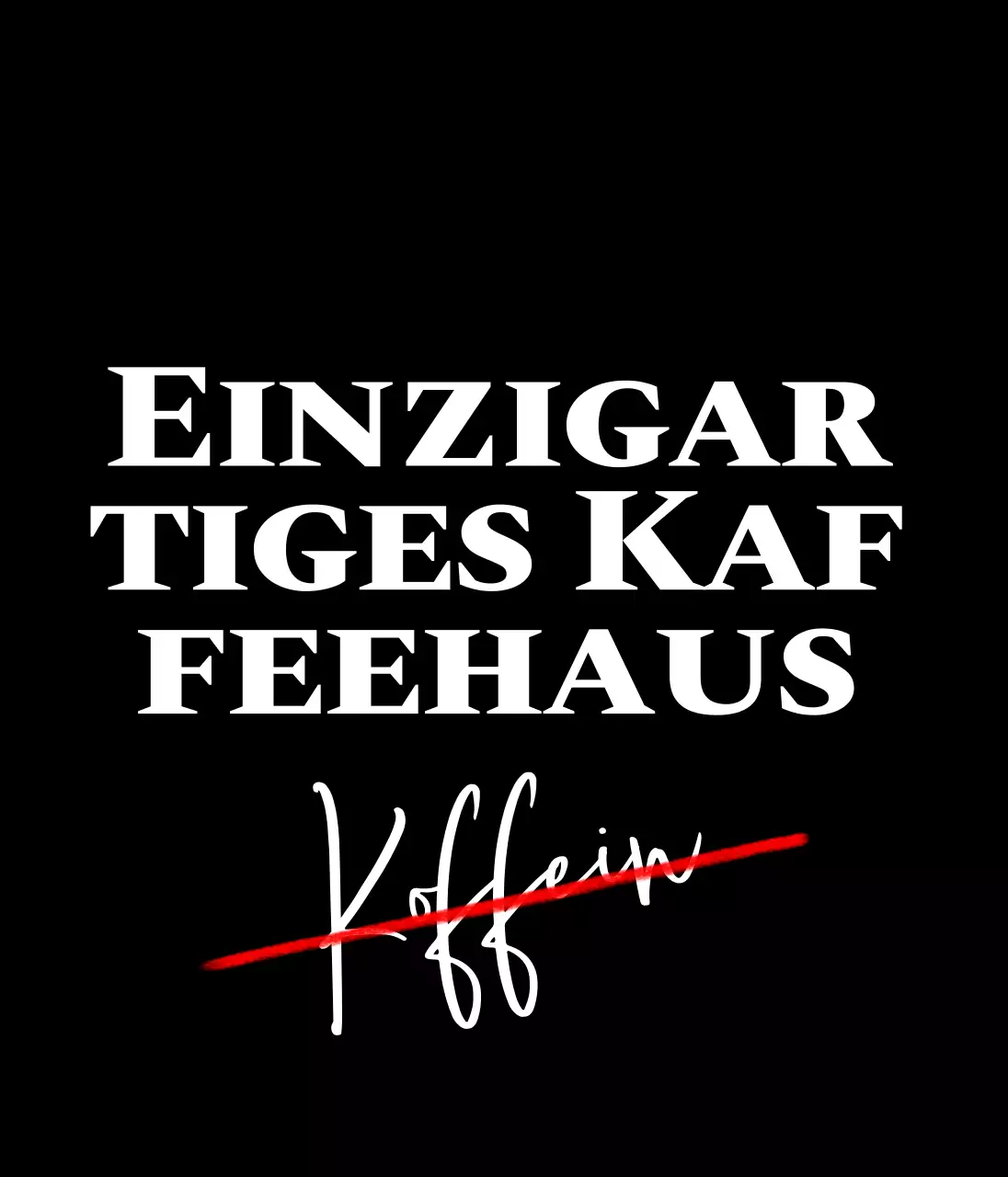 Zur Bewerbung eines Cafés mit einem Beschriftungskonzept