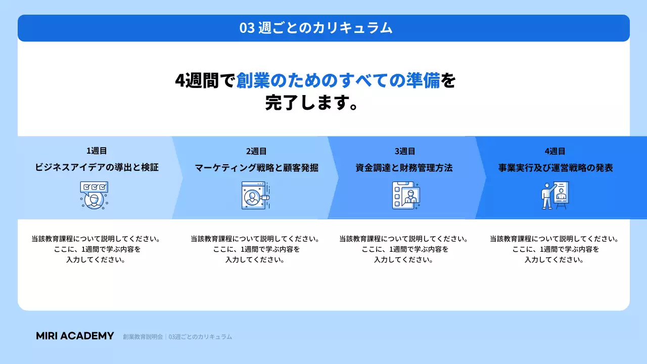 青 シンプル ドキュメント プレゼンテーション
