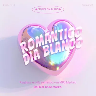 Promover un día blanco kitsch en rosa