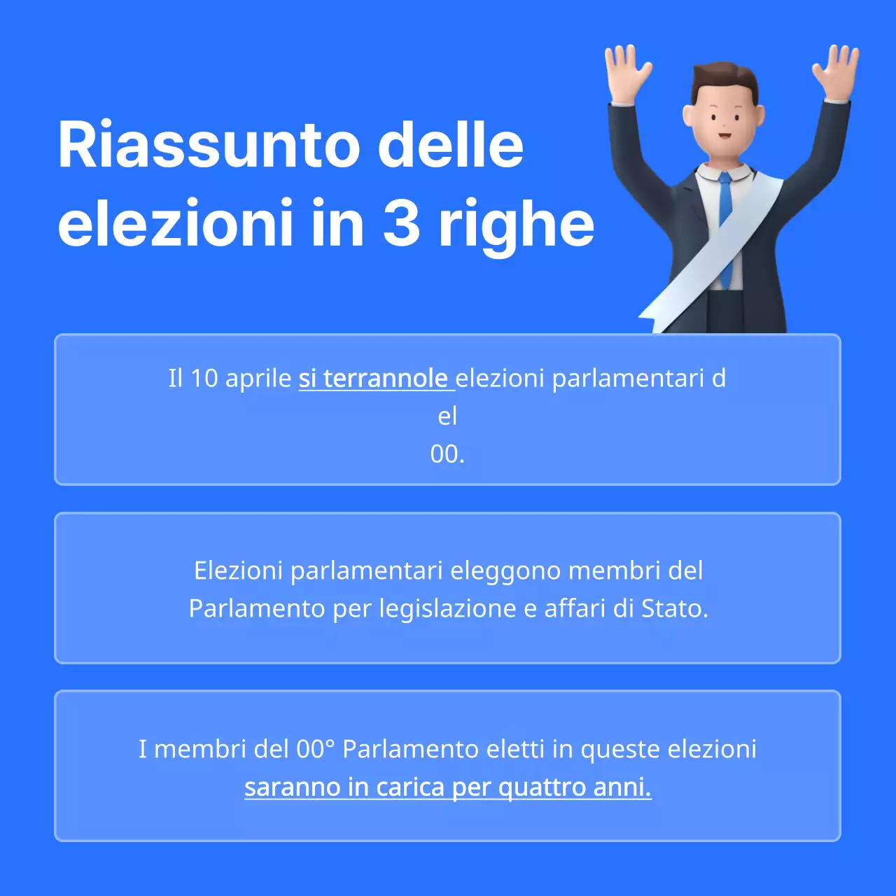 Cosa c'è da sapere sulle elezioni bianche e blu