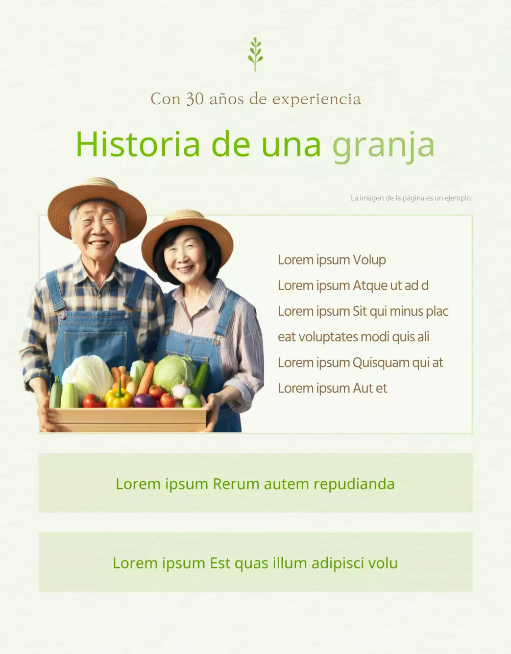 Explicación de los productos verdes y amarillos a la venta