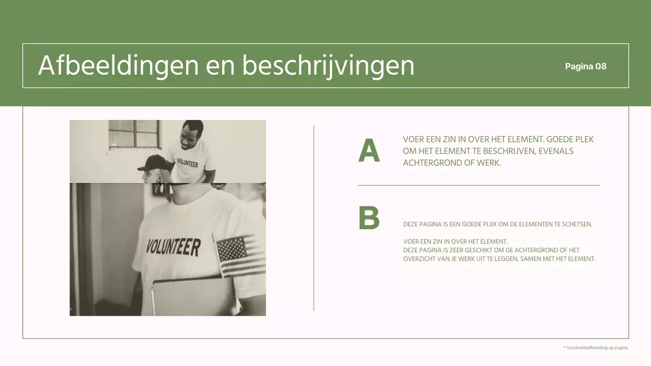 Eenvoudige, groene en roze rapporten voor NGO's