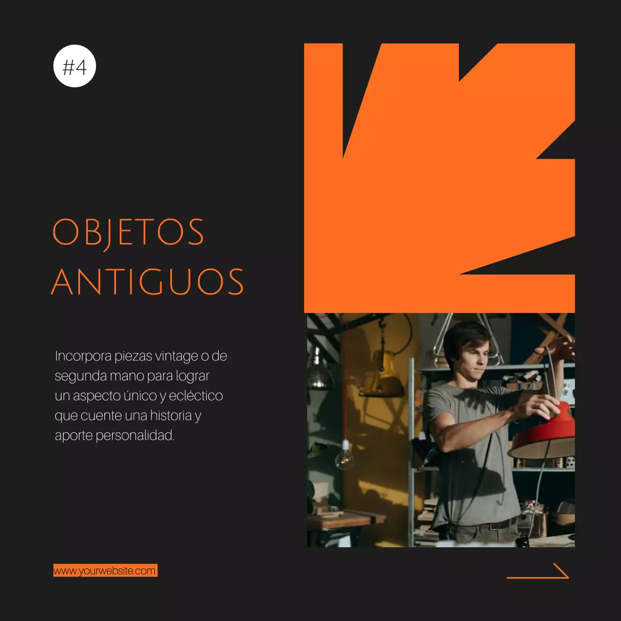 Negro Naranja Elegante Guía de Ideas de Decoración para el Hogar