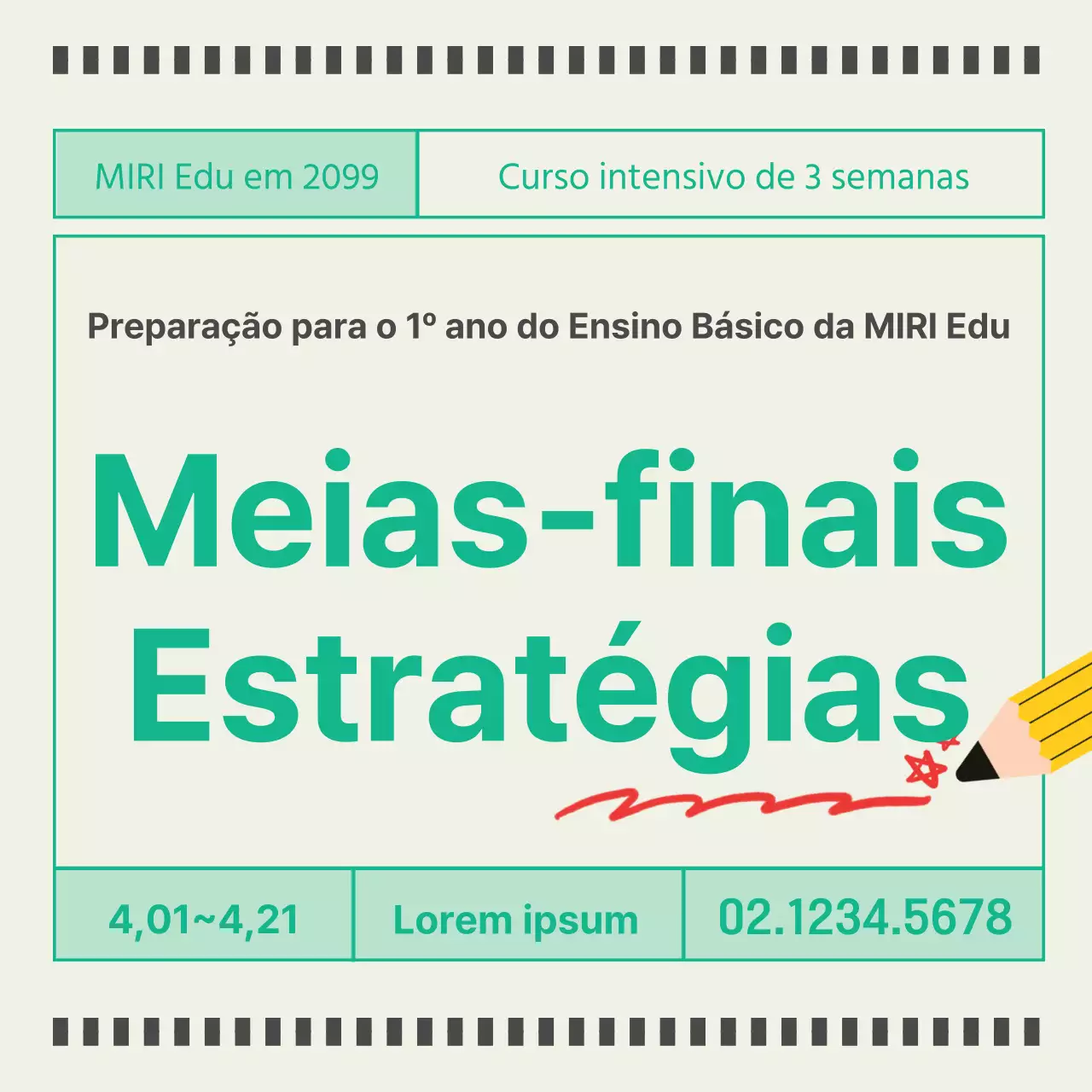 Promover um currículo escolar minimalista com um fundo amarelo