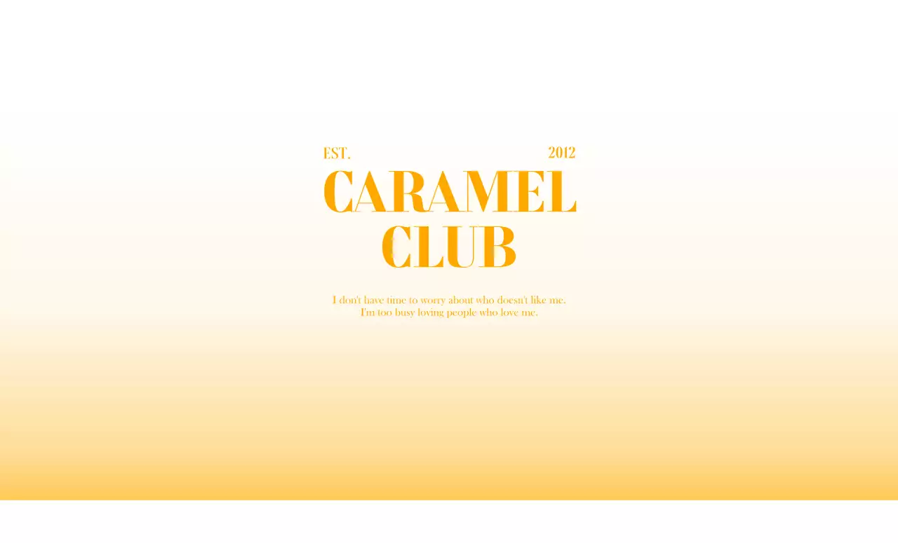 感覚的なグラデーションとタイポグラフィの配置が印象的なデザイン。