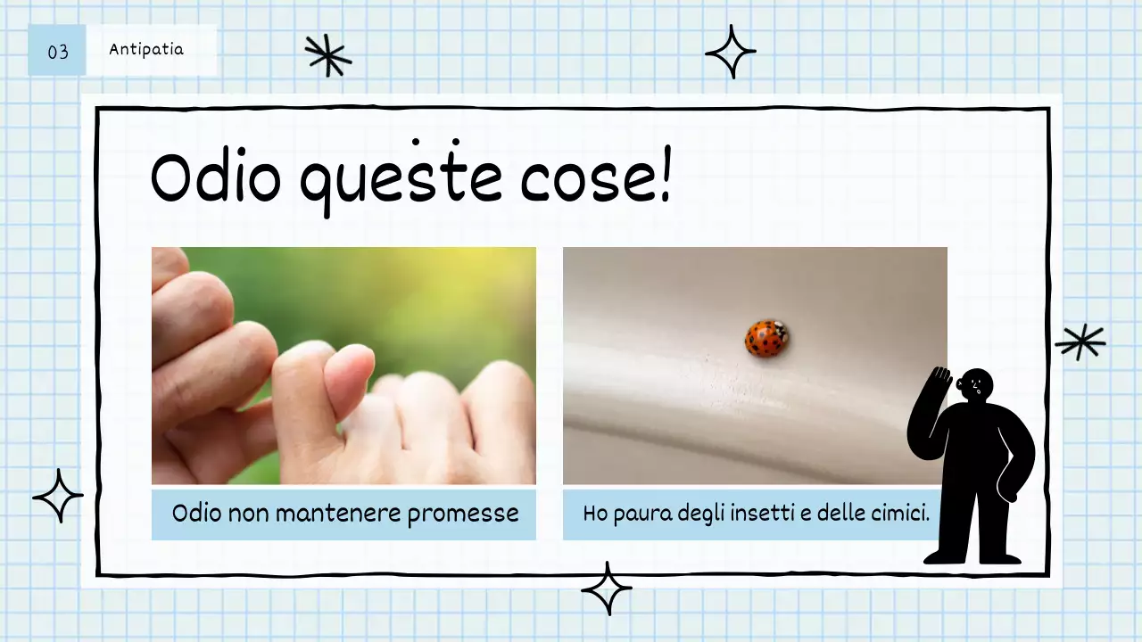 Lettera di presentazione in stile disegnato a mano in blu chiaro