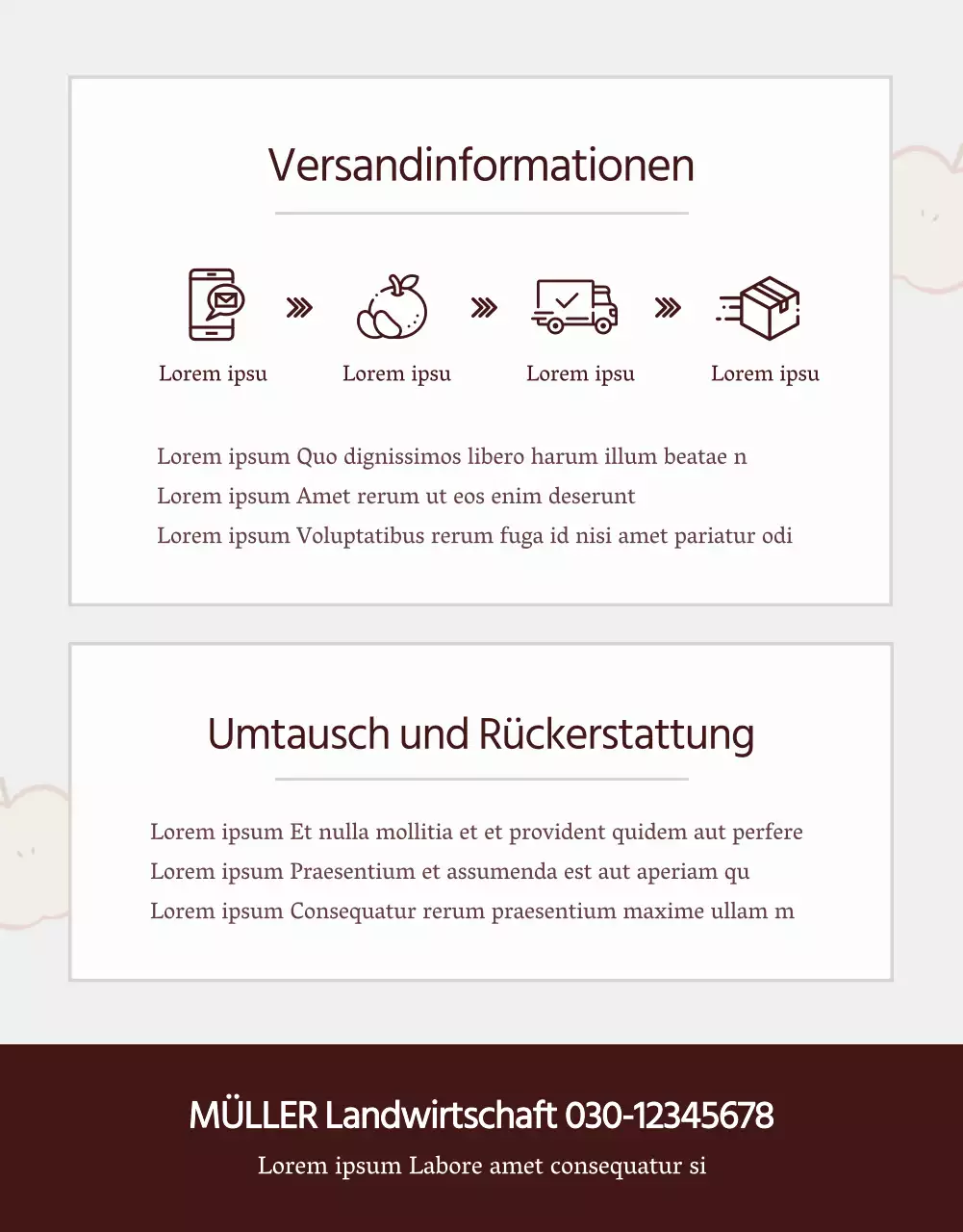 Förderung des Verkaufs von roten und grauen Äpfeln nach dem Naturkonzept