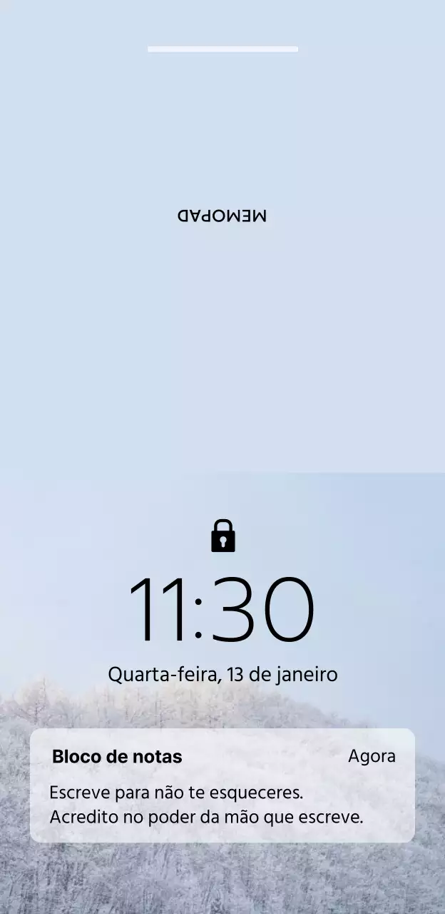 Conceber um conceito de notificação para telemóvel