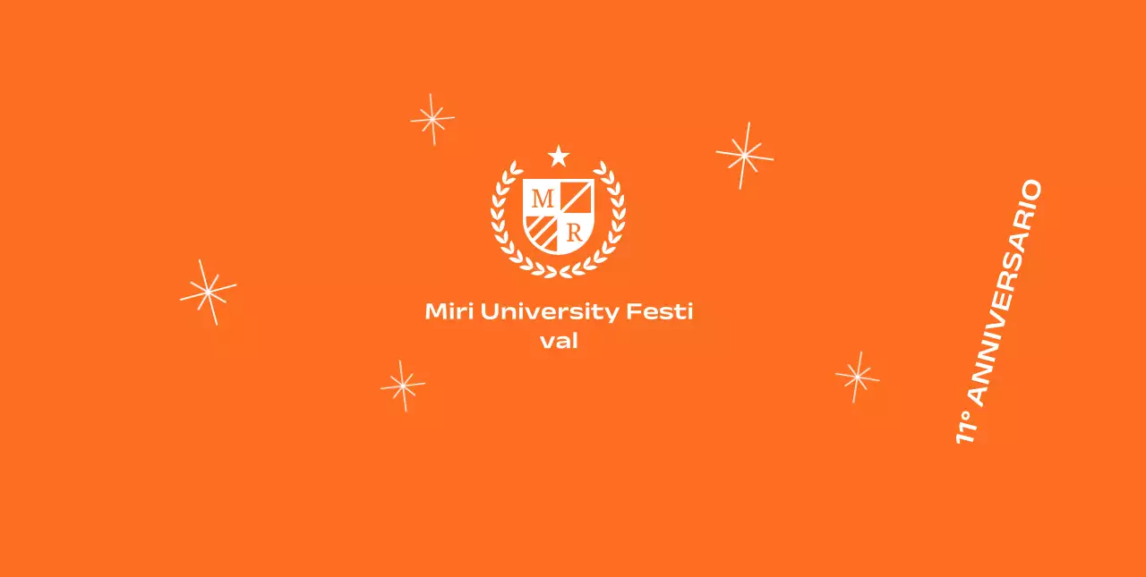 Festa della scuola con logo della scuola con alloro e brillantini