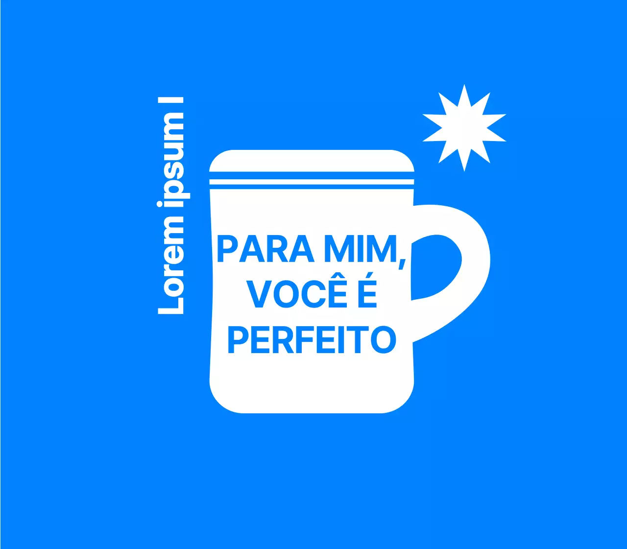 Design de artigos de papelaria com uma ilustração de uma chávena