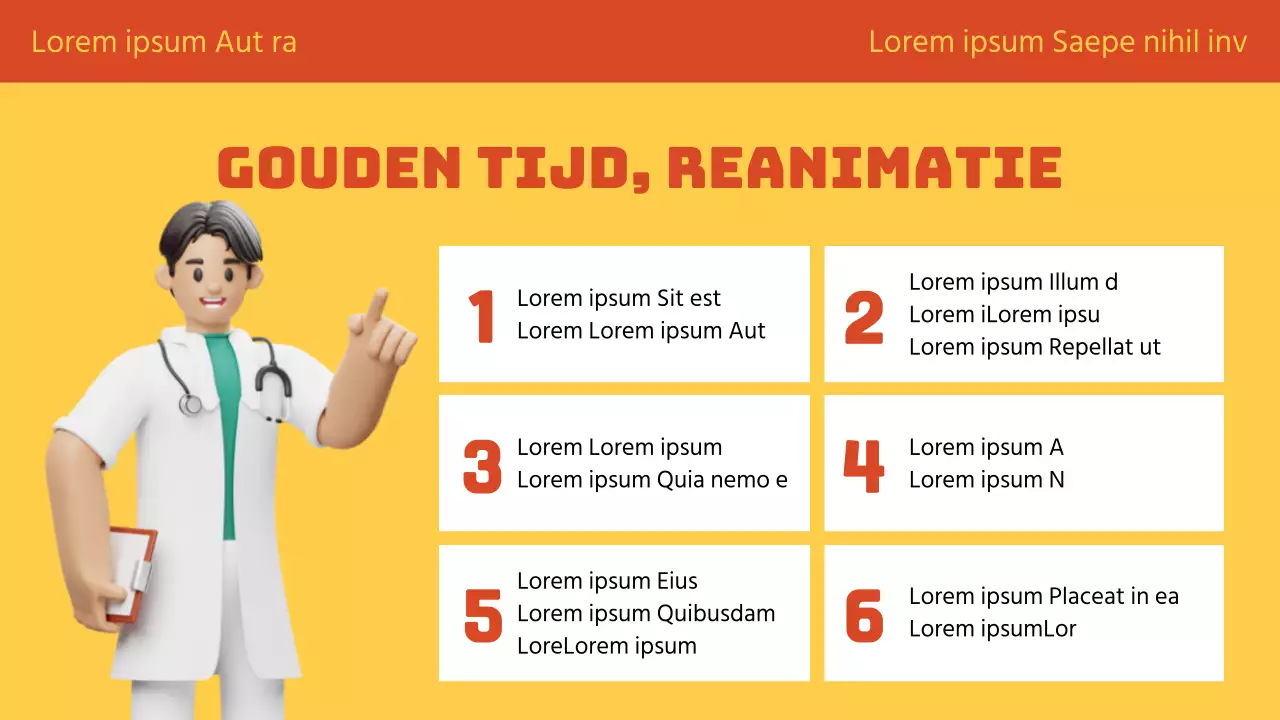 Oranje en geel legt brandveiligheidstraining op een leuke manier uit