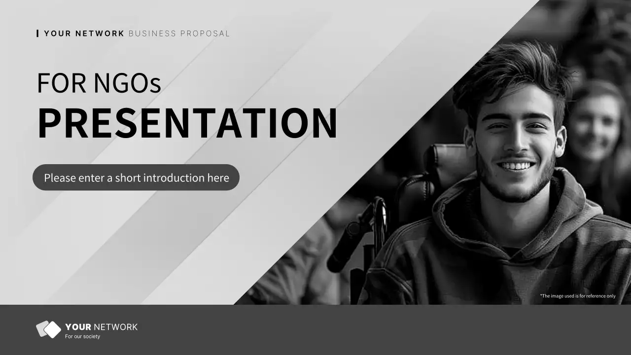 Simple, gray-and-white reports for NGOs