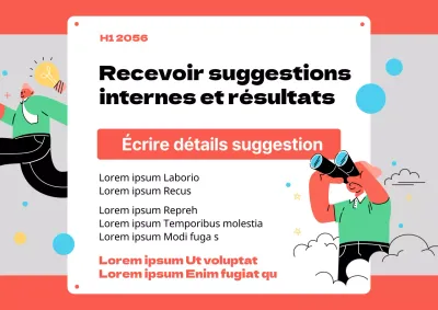 Guide des résultats de la petite boîte à idées interne orange