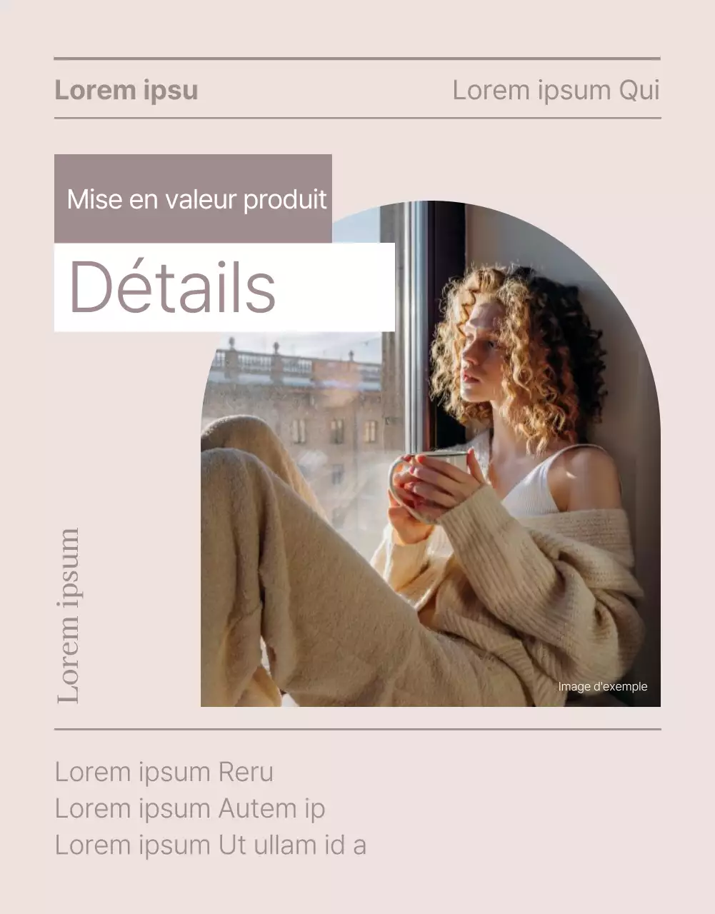 Un centre commercial de mode beige et haut de gamme page détaillée de l'annonce