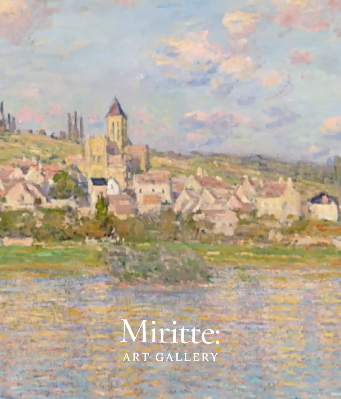 Museum souvenirs with a luxurious masterpiece concept