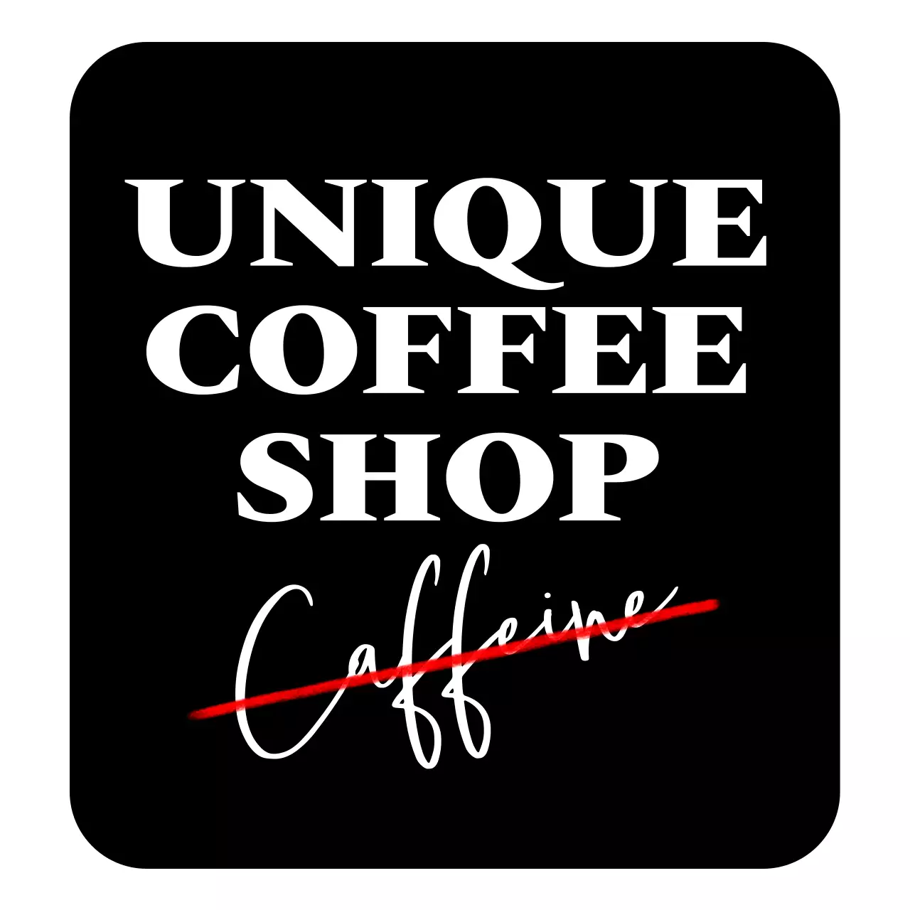 レタリングコンセプトのコーヒーショップの宣伝用