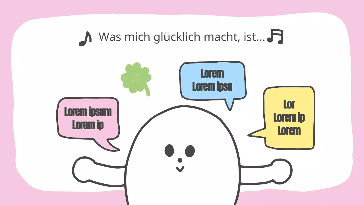 Gelbs süßes kleines Pitchdeck