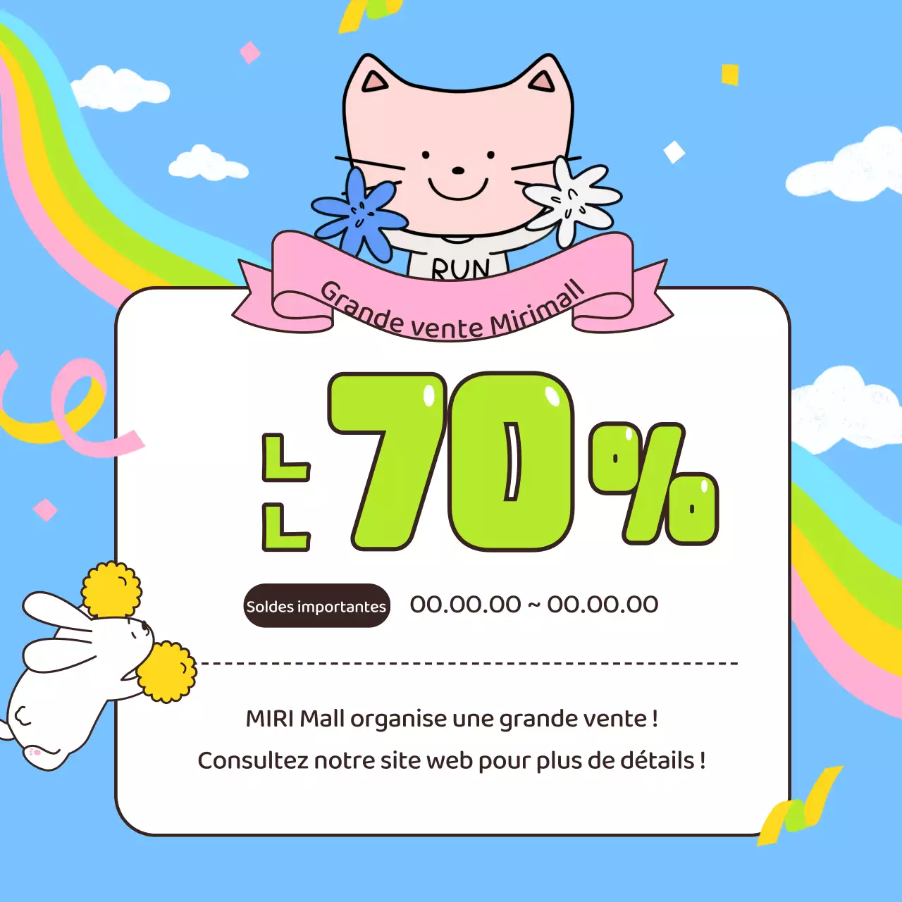 Promouvoir un concours pour encourager votre personnage bleu clair préféré