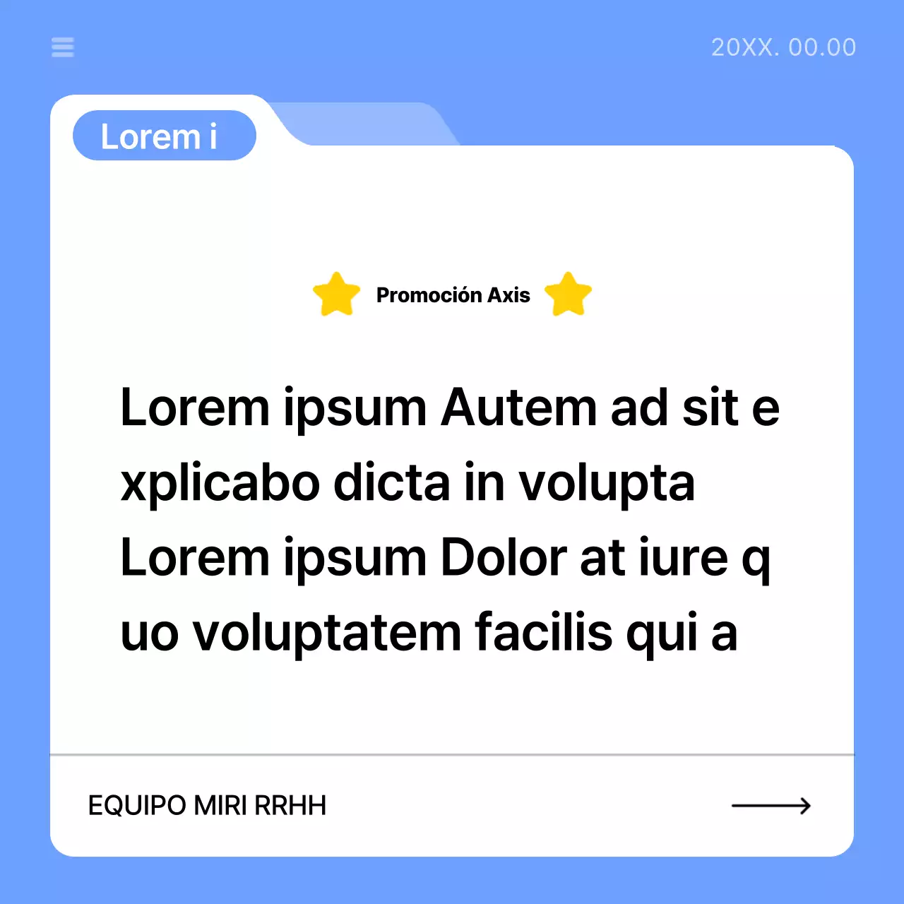Guía sencilla de anuncios de empresa en azul