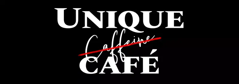 Pour la promotion d'un café avec un concept de lettrage