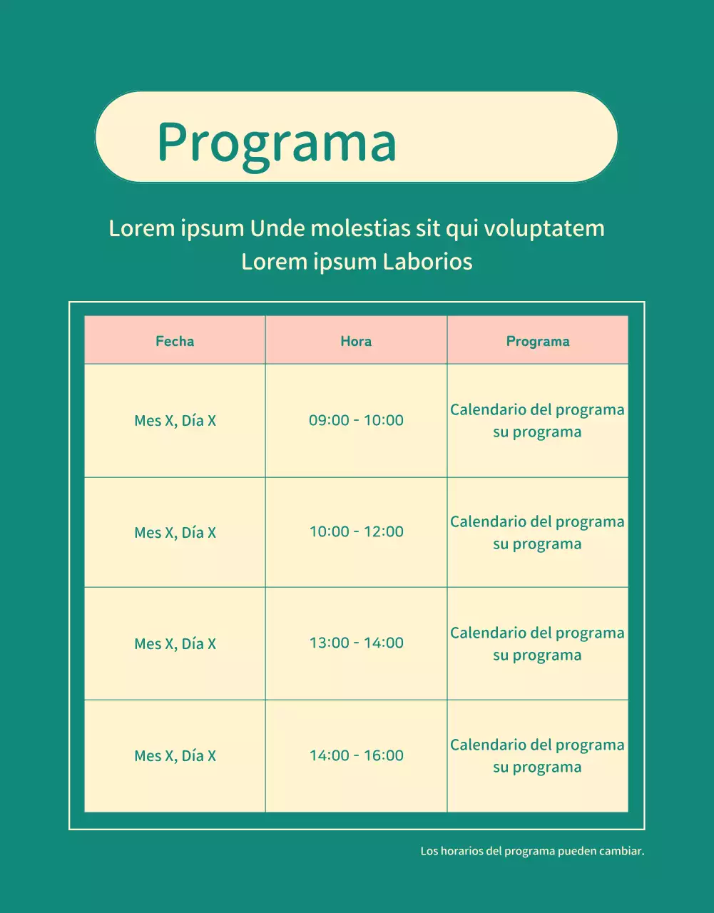 Promover una bonita feria profesional juvenil rosa y verde