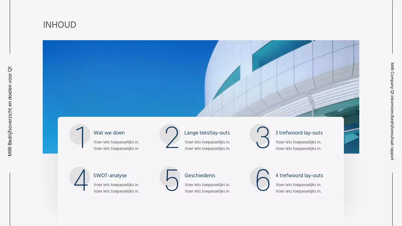 Moderne zakelijke rapporten in grijs en blauw