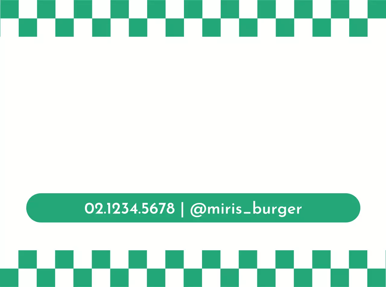 Promuovete il vostro locale di hamburger con il marchio verde-rosso