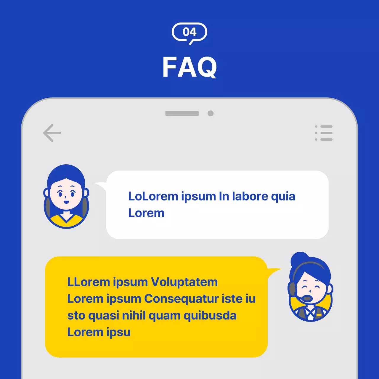 Una semplice guida gialla e blu navy all'utilizzo dell'helpdesk