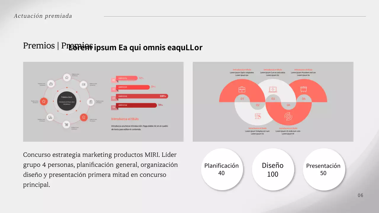 Una carta de presentación sencilla y gris