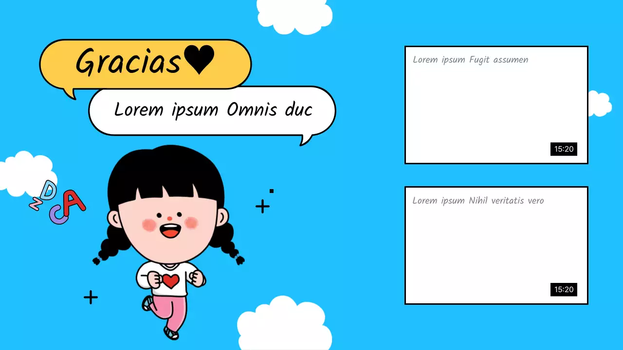 50 palabras en inglés sobre fondo azul claro Título principal