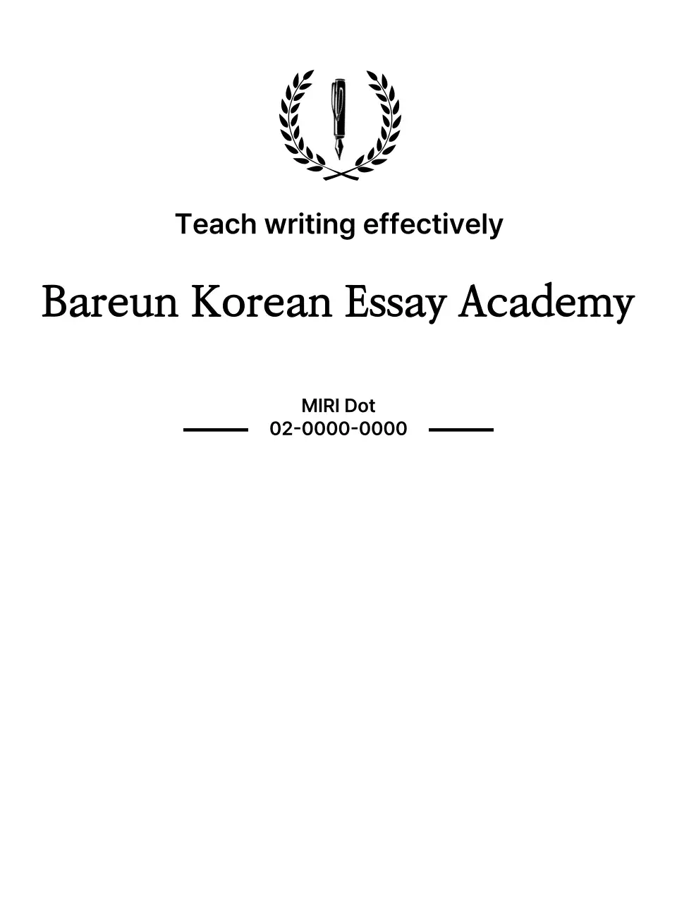 Desain sekolah menyampaikan bobot dengan pengaturan jenis huruf yang bersih