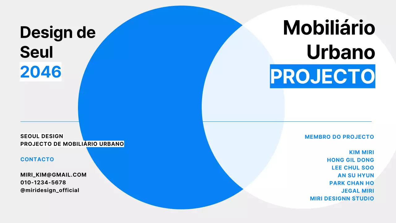 Um briefing simples de desenho urbano em azul