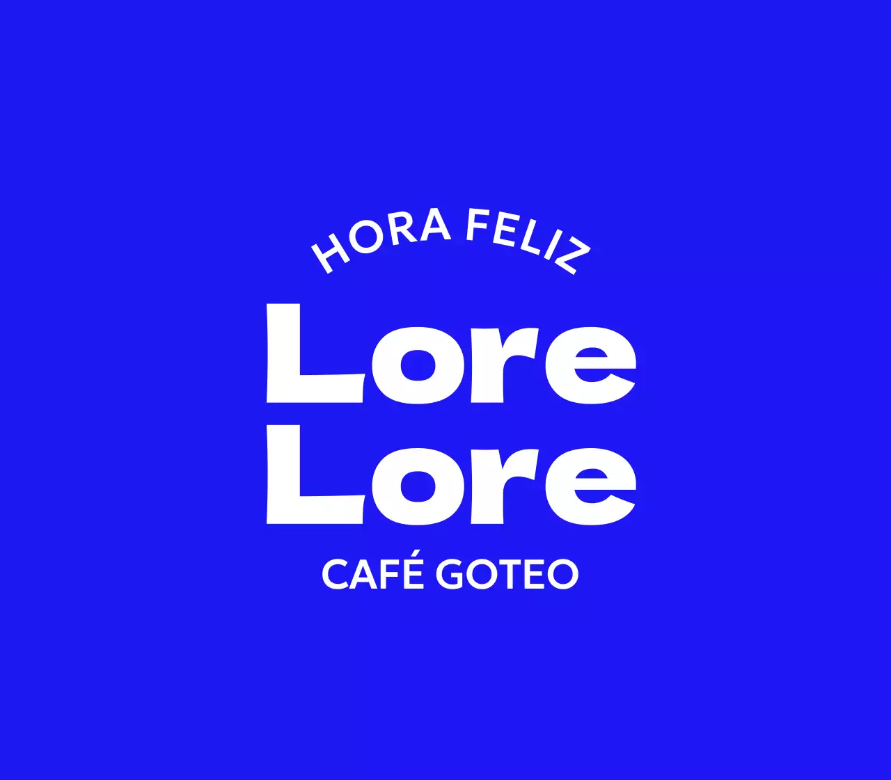 Mercancía sencilla de cafetería con texto curvado y ondas amarillas