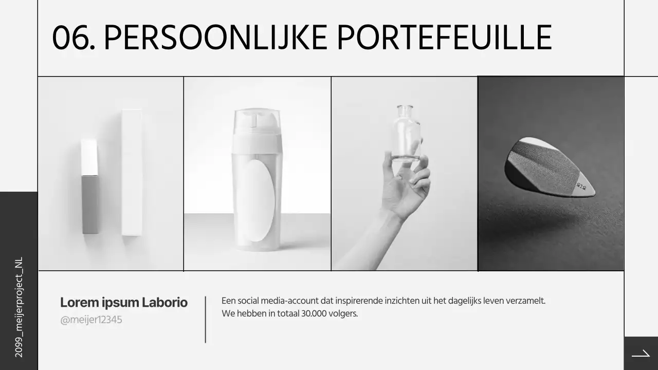 Zwart-wit portfolio voor gevorderden