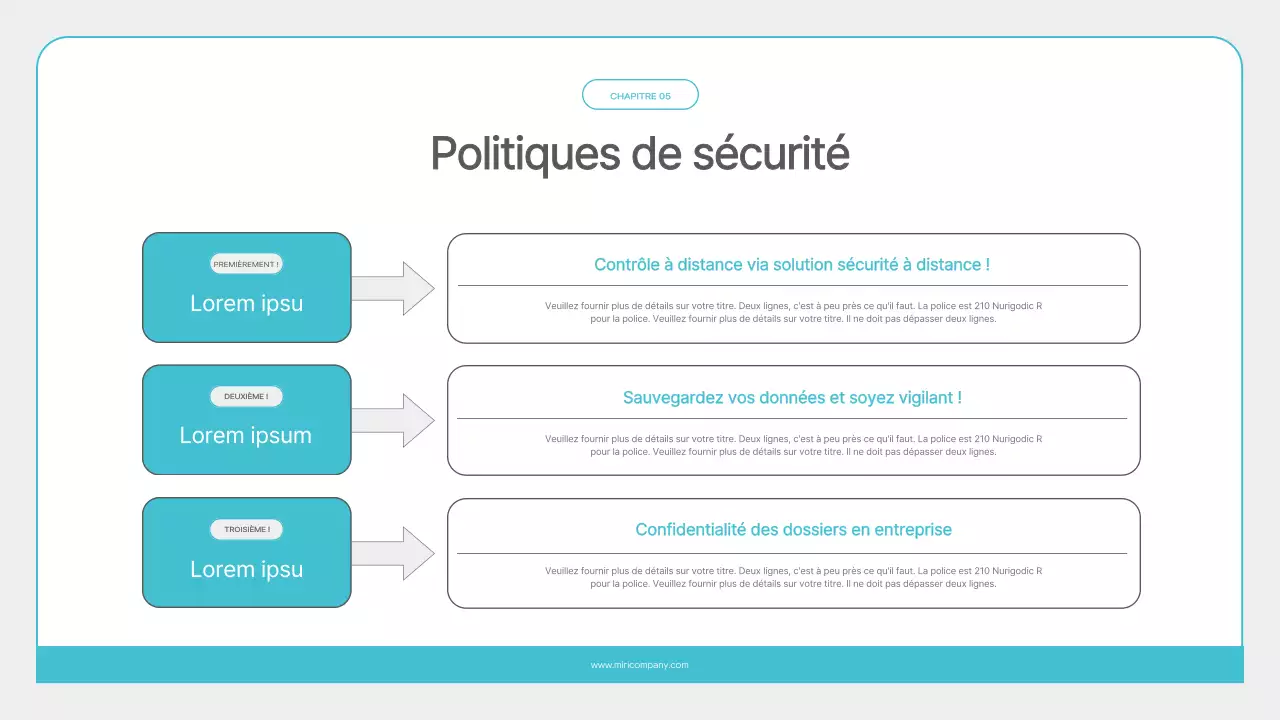 Matériel de formation minimaliste pour les nouveaux embauchés, en bleu clair et en gris