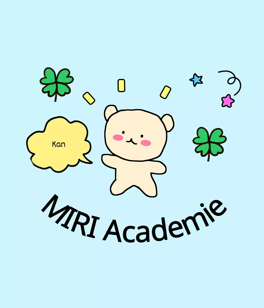 Schattige proppen schoolspullen met kleurrijke personages en elementen