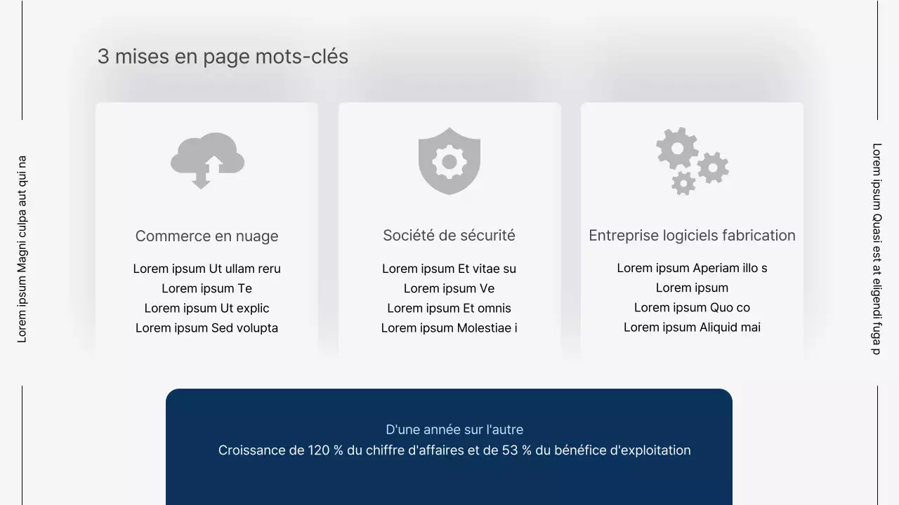 Rapports d'activité modernes en gris et bleu